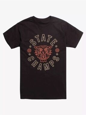 NWT Hot Topic State Champs Tiger Rock Band Black T-Shirt Men’s Size Small